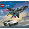 „LEGO® City“ Reaktyvinis lėktuvas prieš automobilį, automobilių ir lėktuvo žaidimo rinkinys, 60489