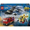 LEGO® City Sraigtasparnio, ugniagesių automobilio ir povandeninio laivo rinkinys (60462)