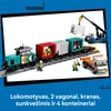 LEGO® City Uosto krovininis traukinys su kranu ir sunkvežimiu 60509