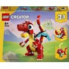 LEGO® Creator Raudonas drakonas Žaislinių gyvūnų rinkinys „trys viename“ 31145