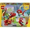 LEGO® Creator Raudonas drakonas Žaislinių gyvūnų rinkinys „trys viename“ 31145
