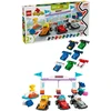 LEGO® DUPLO® Town F1® komandos lenktyniniai automobiliai ir vairuotojai Konstravimo žaislas visai šeimai 10445
