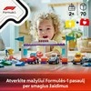 LEGO® DUPLO® Town F1® komandos lenktyniniai automobiliai ir vairuotojai Konstravimo žaislas visai šeimai 10445