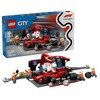 LEGO® City F1® remonto punktas, mechanikai ir Ferrari automobilis (60443)