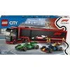 LEGO® City F1® sunkvežimis su RB20 ir AMR24 F1® automobiliais (60445)