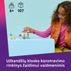 „LEGO® Friends“ Ledų ir balionų kioskas – Žaidimo vaidmenimis rinkinys – 2 minilėlytės, balionai ir dviratis – 42692