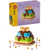 LEGO® gimtadienio tortas su dekoracijomis, smagus dovanų rinkinys, stalo dekoras 40815