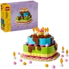 LEGO® gimtadienio tortas su dekoracijomis, smagus dovanų rinkinys, stalo dekoras 40815