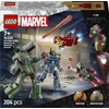 LEGO Marvel Geležinis žmogus ir Karo mašina prieš „Hammer“ dronus 76320