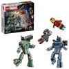 LEGO Marvel Geležinis žmogus ir Karo mašina prieš „Hammer“ dronus 76320
