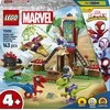 LEGO® Marvel Spidey And His Amazing Friends Voriuko ir Gobio velociraptoriaus kova namelio medyje būstinėje 11200