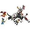 LEGO® NINJAGO® Zilvar ir drakonas-pabaisa Grimtak 71863