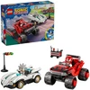 LEGO® Sonic the Hedgehog™ Sidabrinis automobilis prieš Knuckles sunkvežimį monstrą 77118