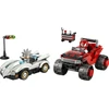 LEGO® Sonic the Hedgehog™ Sidabrinis automobilis prieš Knuckles sunkvežimį monstrą 77118