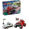 LEGO® Sonic the Hedgehog™ Sidabrinis automobilis prieš Knuckles sunkvežimį monstrą 77118