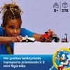 LEGO® Sonic the Hedgehog™ Sidabrinis automobilis prieš Knuckles sunkvežimį monstrą 77118