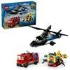 LEGO® City Sraigtasparnio, ugniagesių automobilio ir povandeninio laivo rinkinys (60462)