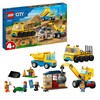 LEGO® City Statybiniai sunkvežimiai ir kranas su griaunamuoju rutuliu (60391) 60391