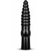 All Black All Juodas Model 060 - Elongated Ribbed Intimate Device 33 cm Juodas