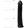 All Black All Juodas Model 070 31cm Anatomic Intimate Device - Textured Juodas