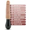 Blush DR. SKIN SILIKONINIS DR. KNIGHT STUMIAMASIS, SUKIMASIS, VIBRO DILDAS SMĖLIO SPALVOS