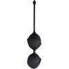EasyToys Juodas Kegel Double Training Balls - Anatomical Silicone System