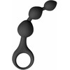 EasyToys Silicone Prostate Model with Graduated Beads, Juodas, 20 cm