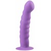 EasyToys Silicone Model with Suction Base Violetinė 18 cm - Ribbed Surface