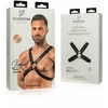 Lionel Adjustable Faux Leather Body Harness Juodas 26-51 cm