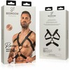 Rocco Bondage Adjustable Faux Leather Harness Juodas - Unisex Fit