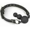 EasyToys Silicone Bead Gag Adjustable Strap Juodas 8718627528235