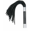 Kiotos Flogger with Metal Handle - Durable Faux Leather, Juodas, 45 cm