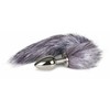 EasyToys Aluminum Plug with Faux Fox Tail - Sidabrinis Medium