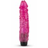 Pink Rožinė Dream Toys Jelly Supreme Rožinė Glitter Vibrating Intimate Device 22cm