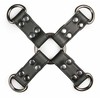 EasyToys Adjustable Leather Hogtie Restraint - Juodas Bondage Connector