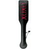 Rimba Juodas Leather Paddle XOXO - Sturdy Model with Decorative Cutout