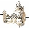 EasyToys Venetian Gold Metal Mask with Decorative Diamonds