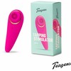 Pink Rožinė Teazers Tapping Intimate Stimulator, 6 Modes, Atsparus vandeniui, USB, 24mm, Rožinė