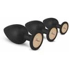 EasyToys Anal Plug Set Flexible Silicone 3 Sizes Juodas 8719934001787