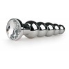 Rimba Aliuminio Plug Clear Crystal - Elegant Metal Intimate Priedas