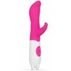 Pink Rožinė Petite Piper 7-Mode Rožinė Silicone Intimate Device 18cm Atsparus vandeniui
