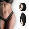 Easytoys Kelnaitės vibratorius su klitorio masažuokliu + stringai