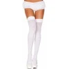 Leg Avenue Europe Leg Avenue Nylon Thigh Highs Baltas - Durable Over-the-Knee Stockings