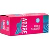 Adore Ribbed Premium Latex Condoms 144 pcs - Transparent, Ribbed Texture, Medium Size