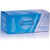 Pasante Healthcare Pasante Ribbed 144-Pack Textured Transparent Latex Protection, Medium Size