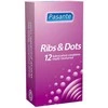 Pasante Healthcare Pasante Ribs &amp; Dots Intensity 12pcs - Textured Latex Condoms, 52mm