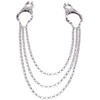 Affix Triple Chain Adjustable Nipple Clamp System - Sidabrinis Finish
