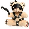 Xr Brands Oranžinis Trinity Vibes Shibari-Inspired Teddy Bear Keychain, Burnt Oranžinis, 10cm