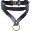 XR Brands Bondage Baddie Adjustable Collar with O-Ring - Juodas