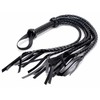 Xr Brands Master Series Braided Flogger PU Leather Juodas 34in Long Handle